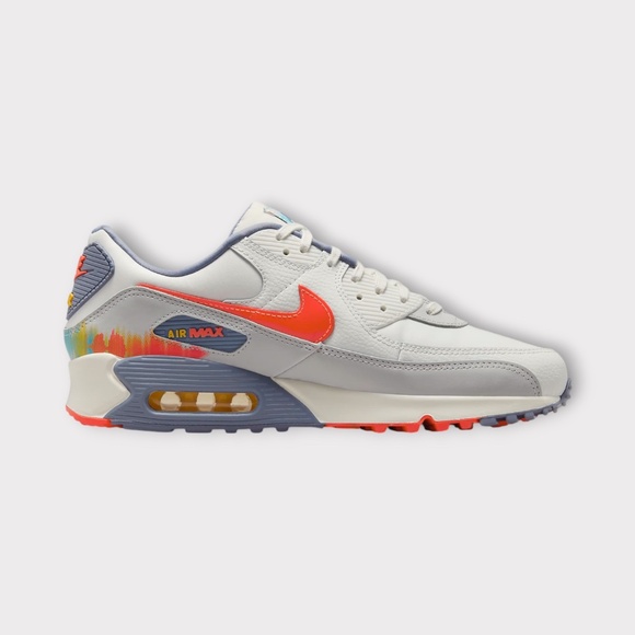 Nike Air Max 90 Premium Sneaker in Summit White/Ashen Slate.HJ9147